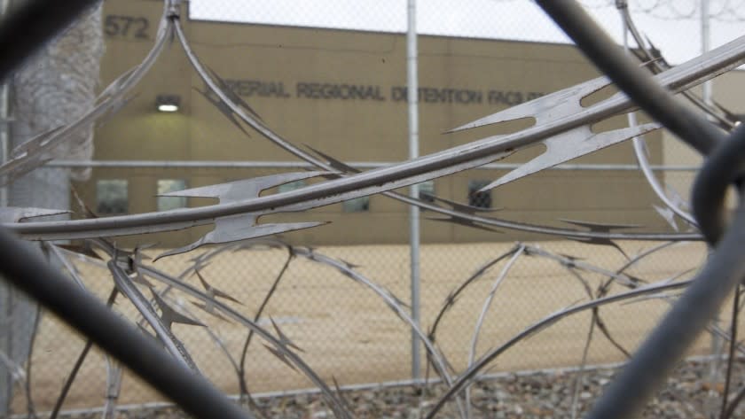 CALEXICO, CA.-Jan. 12, 2017,- The exterior of the ICE Imperial Regional Detention Facility in Calexico, California on January 12, 2017. PHOTO/JOHN GIBBINS, Staff photographer, San Diego Union-Tribune) copyright 2017 Credit John Gibbins / San Diego Union-Tribune