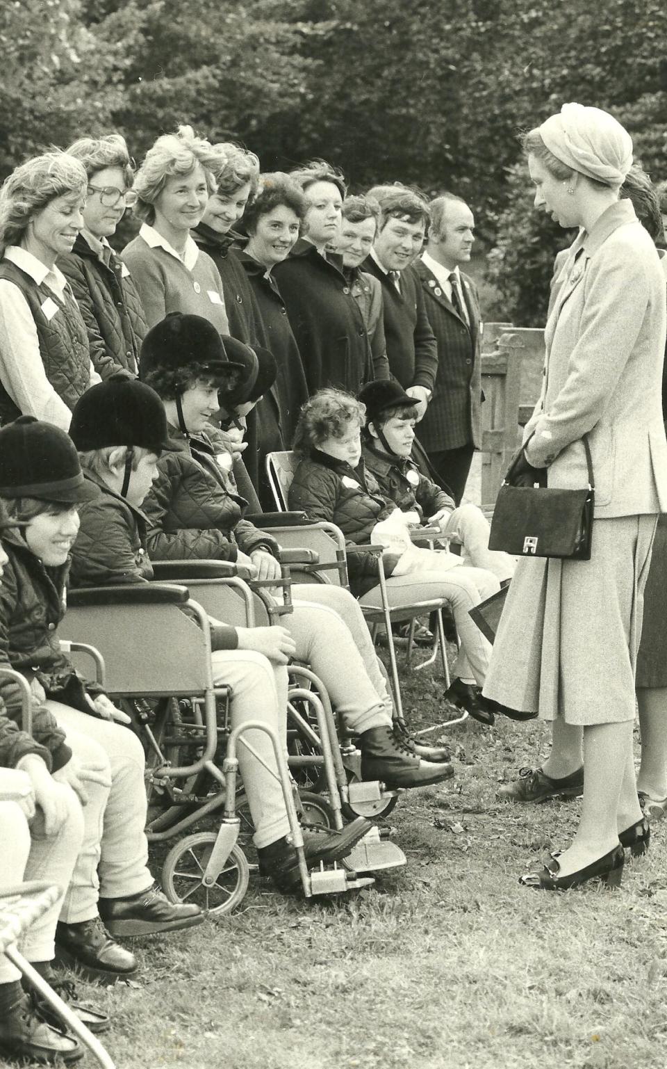 Princess Anne at Riding for the Disabled Association (RDA)