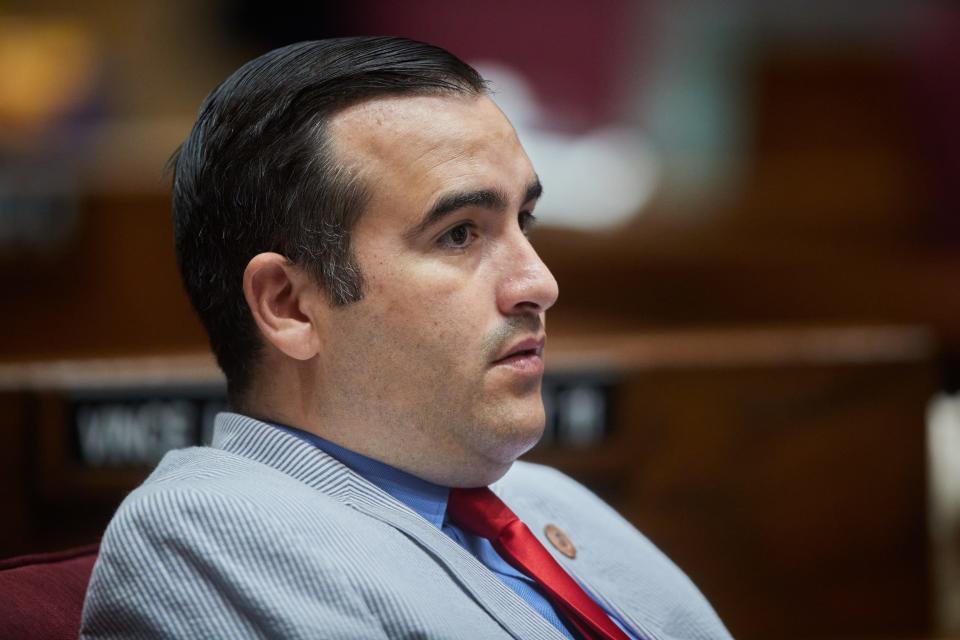 State Sen. T.J. Shope (R-D8), one of the sponsors of Senate Bill 1061, is seen here at the Arizona Senate on June 23, 2022.