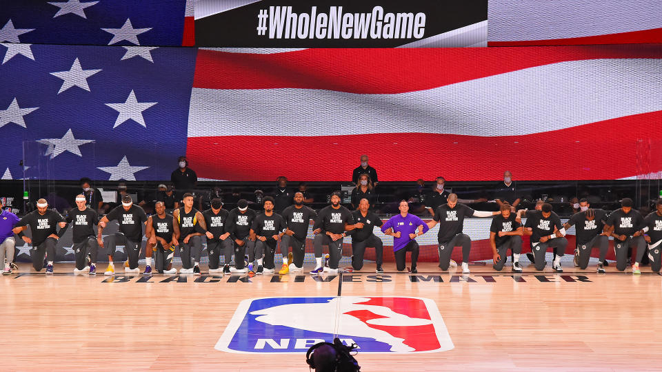 This year's NBA playoffs will never be forgotten. (Photo by Bill Baptist/NBAE via Getty Images)