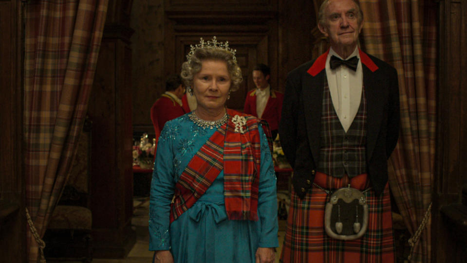 Imelda Staunton and Jonathan Pryce as Queen Elizabeth II and Prince Philip in ‘The Crown’ (Courtesy of Netflix)