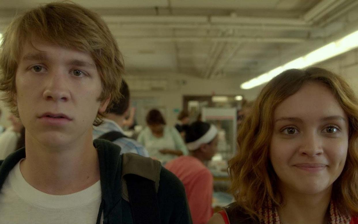 Thomas Mann and Olivia Cooke in 'Me and Earl and the Dying Girl'   - Handout