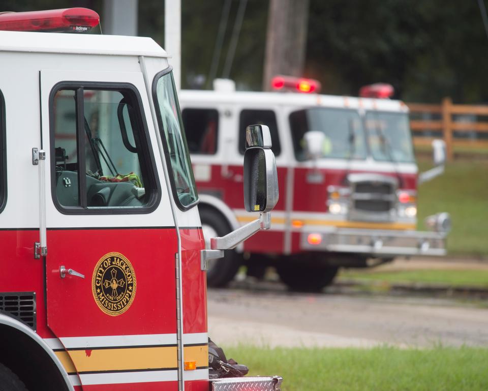 Jackson Fire Department trucks