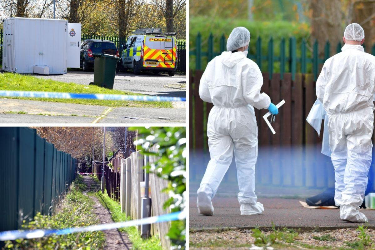 The scene in Shetland Close, in the BD2 area of Bradford <i>(Image: Telegraph & Argus)</i>