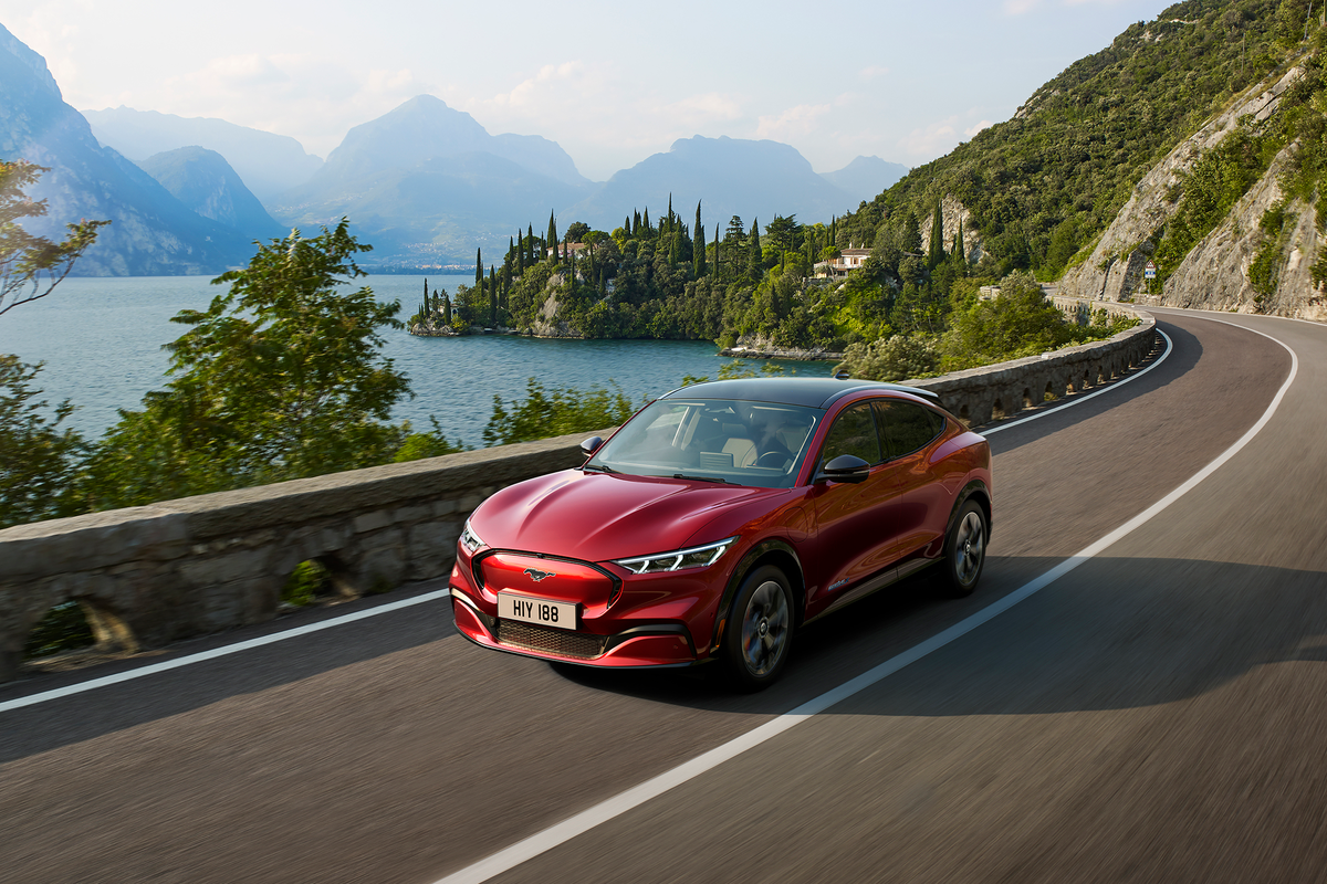 Our expert reviewer tested the Ford Mustang Mach-E on city drives and on UK motorways  (Ford)