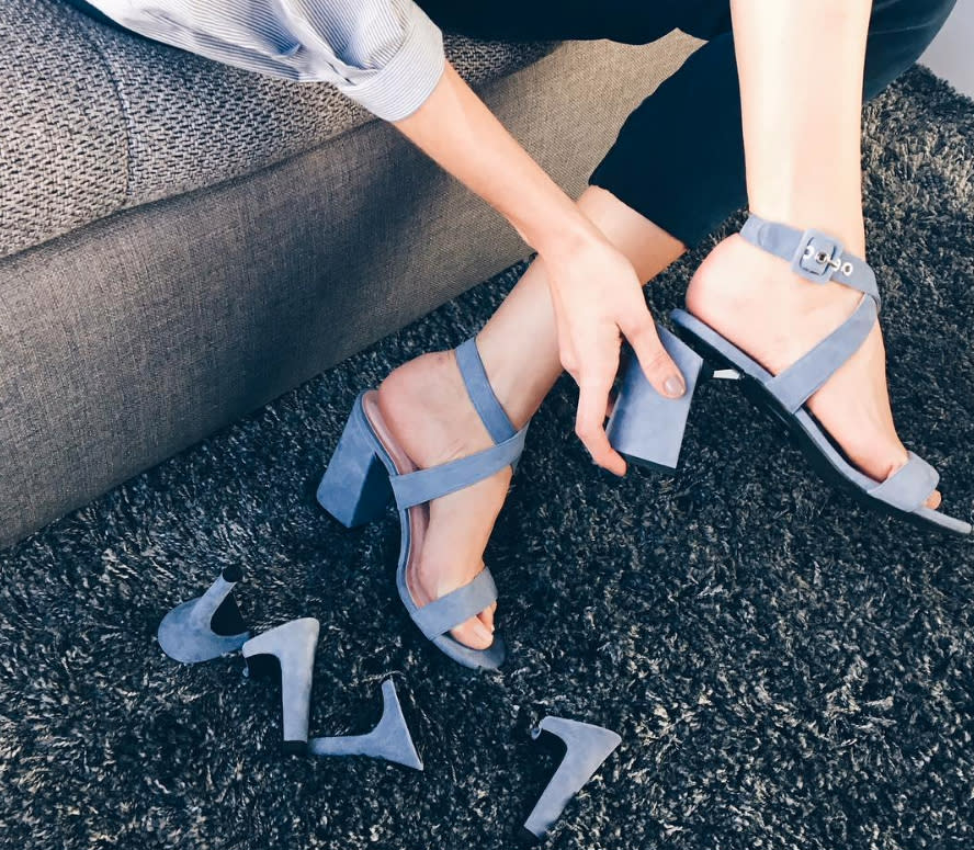 Mehr als ein Event am Tag auf dem Plan? Diese Schuhe sollen Abhilfe schaffen. (Bild: Instagram/mimeetmoi)