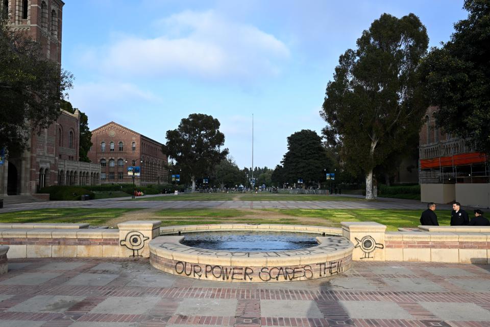 <h1 class="title">Police cleared all student encampment at UCLA</h1><cite class="credit">Anadolu/Getty Images</cite>