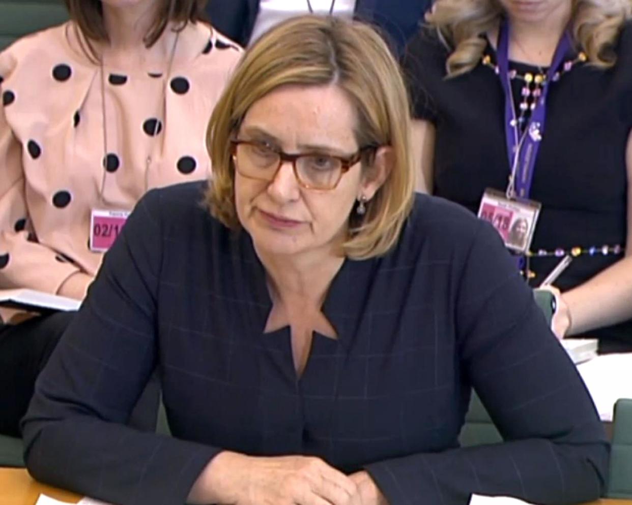 Amber Rudd revealed she did not even know about 'net removal targets' in her own department: PA