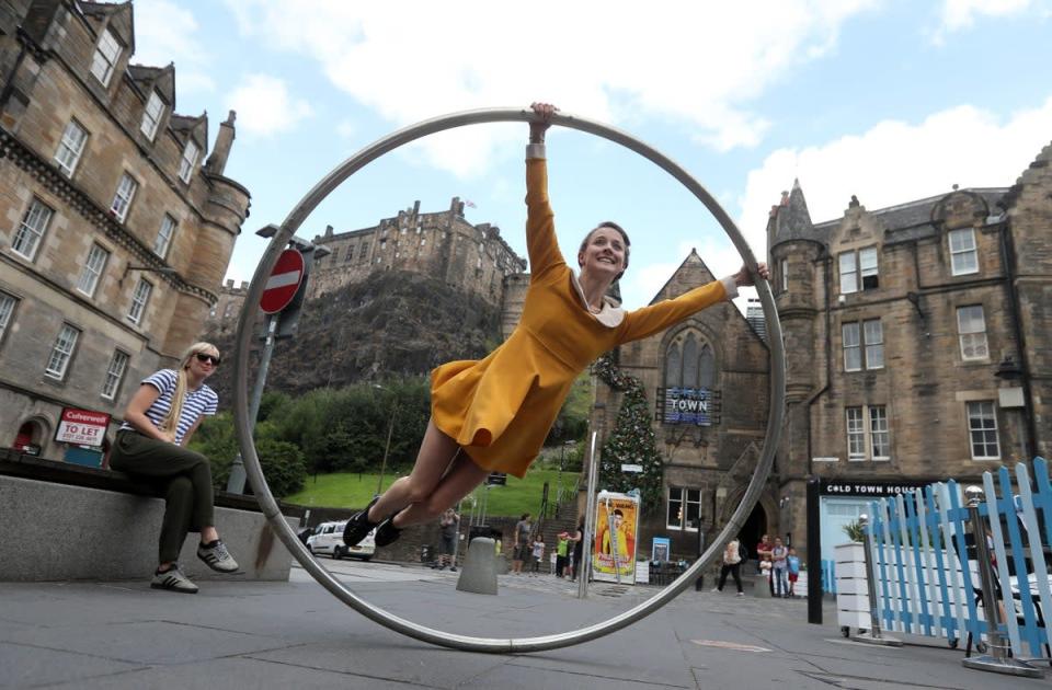 The Edinburgh Festival Fringes brings performers from all over the globe to the Scottish capital. (Andrew Milligan/PA)