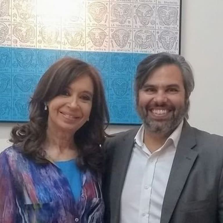 Cristina Kirchner y Mariano Lovelli