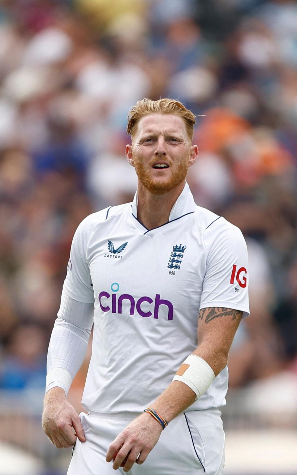 Ben Stokes in action at Old Trafford - Jason Cairnduff/Action Images via Reuters