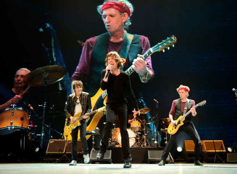 The Rolling Stones durante la gira 50 & Counting Tour, de 2012, cuando festejaron medio siglo con la música