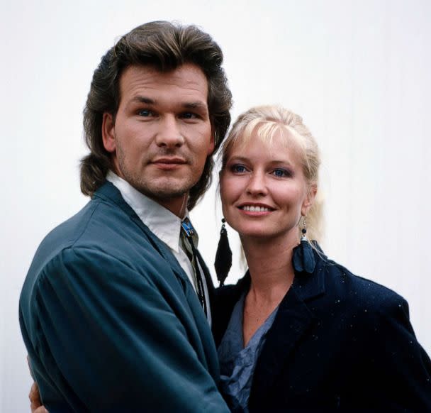 PHOTO: Patrick Swayze poses with his wife Lisa Niemi, circa 1980s. (Helmut Reiss/United Archives via Getty Images, FILE)