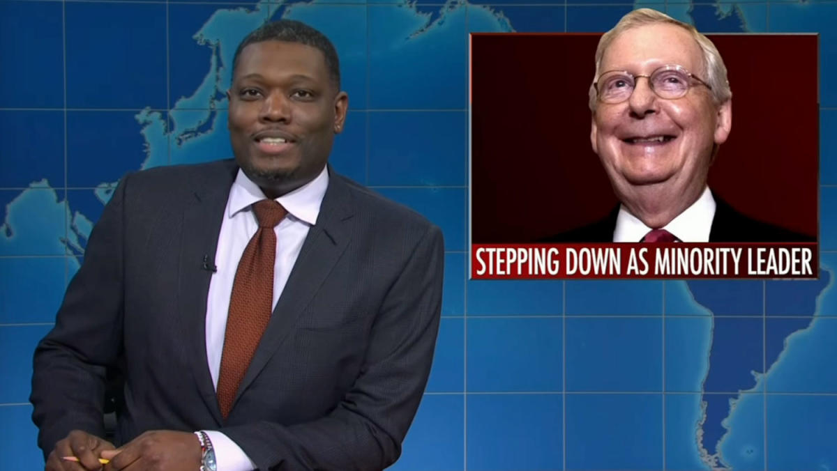 ‘SNL’s Weekend Update Roasts Mitch McConnell After Announcement He’s