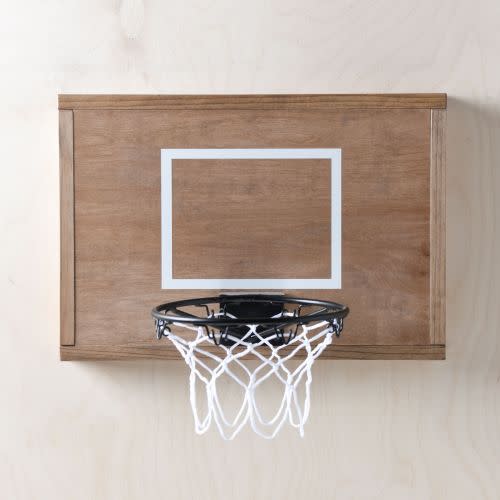 7) Mini Basketball Hoop
