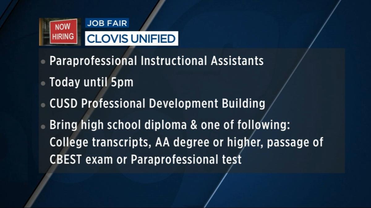 Clovis Unified holding job fair for special education team