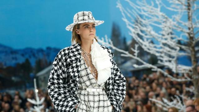 Karl Lagerfeld's Chanel finale continued his legacy of immersive theatrics