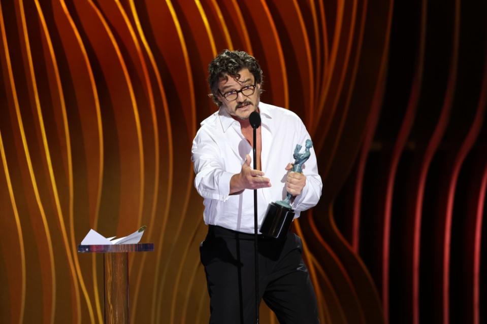 Nobody was more surprised to win than Pedro Pascal. Getty Images