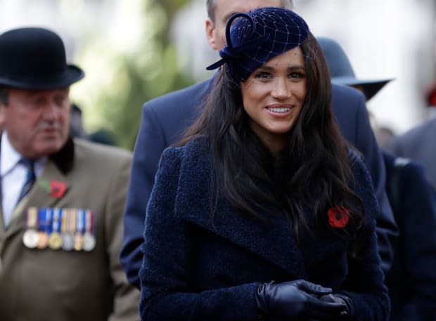 <em>The Duchess of Sussex at the 91st Field of Remembrance at Westminster Abbey. Photo: Kirsty Wigglesworth - WPA Pool/Getty Images</em>