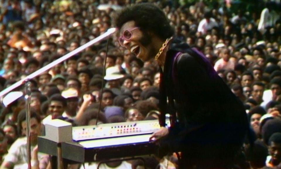 Sly Stone in a secne from Summer of Soul.