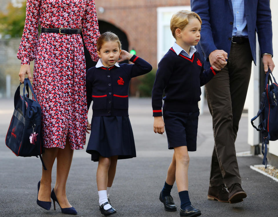 <p>But she soon relaxed, as she started playing with her ponytail. (PA Images)</p> 