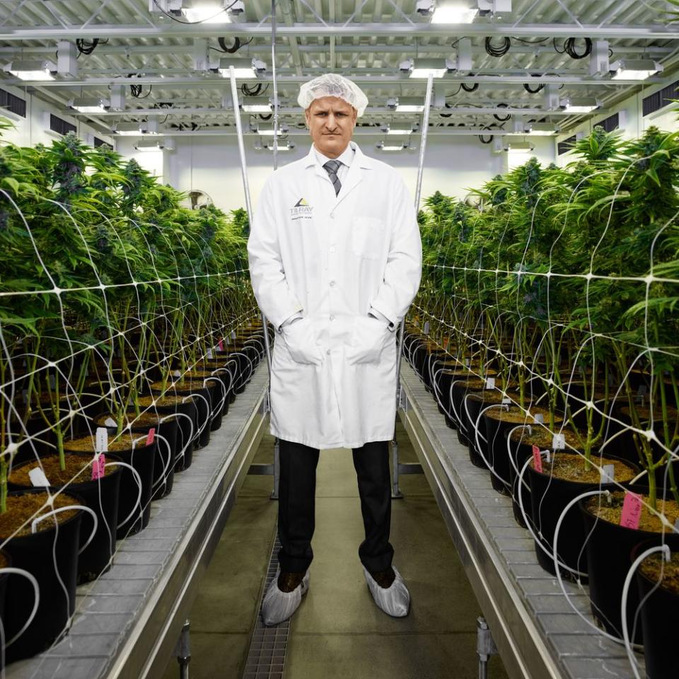 Kennedy in Tilray's Nanaimo grow facility. “It was inevitable the U.S. would legalize,” Kennedy says. “The frustrating part was, how did everyone else not see it?”