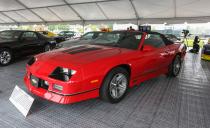 <p>Believe it or not, but the ’87 IROC-Z Camaro convertible was the first droptop Camaro offered since 1969. This anonymously presented example looks great in red, and it has just over 4000 original miles.</p>