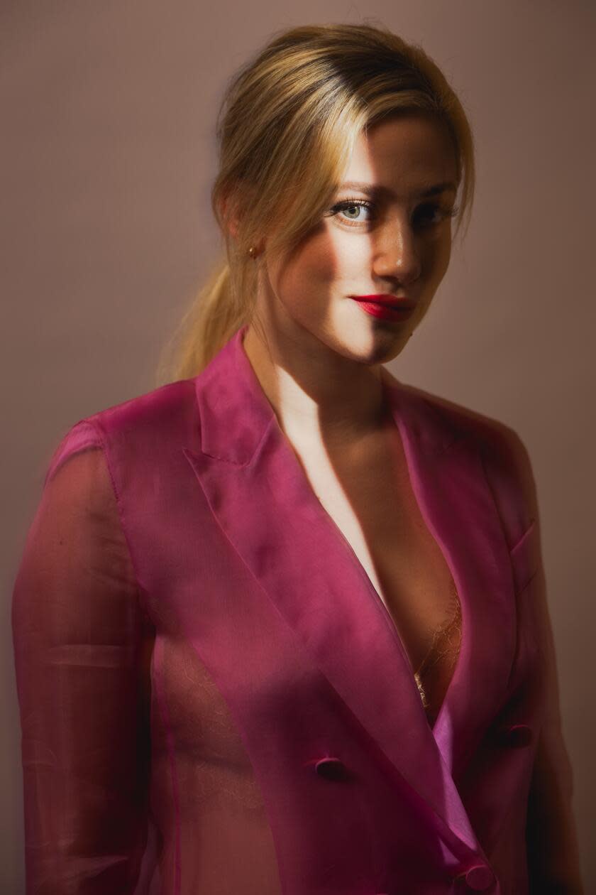 Lili Reinhart is photographed in the Los Angeles Times Portrait studio 