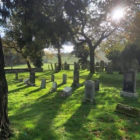 The Tundergarth Church graveyard in Lockerbie, Scotland. 