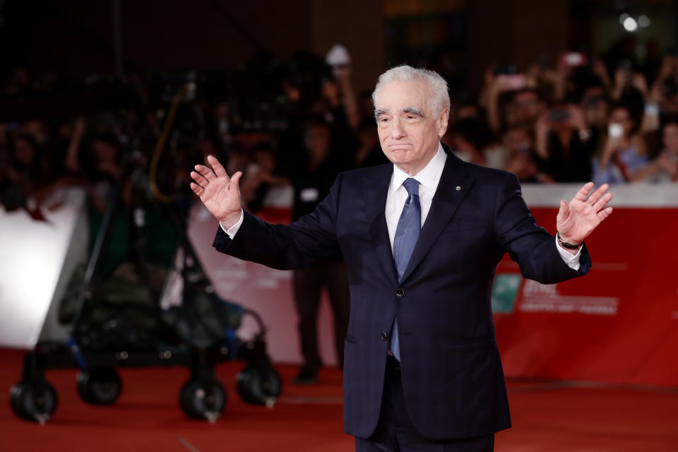 ROME, ITALY - OCTOBER 21: Director Martin Scorsese attends "The Irishman" red carpet during the 14th Rome Film Festival on October 21, 2019 in Rome, Italy. (Photo by Vittorio Zunino Celotto/Getty Images for Netflix)