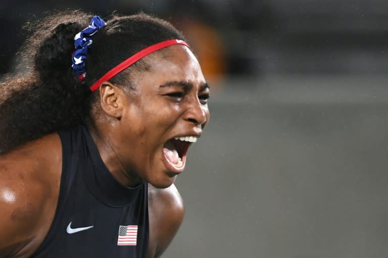 USA's Serena Williams, pictured on August 08, 2016, opens the action under the floodlights on Arthur Ashe Stadium Court against Russian veteran Ekaterina Makarova