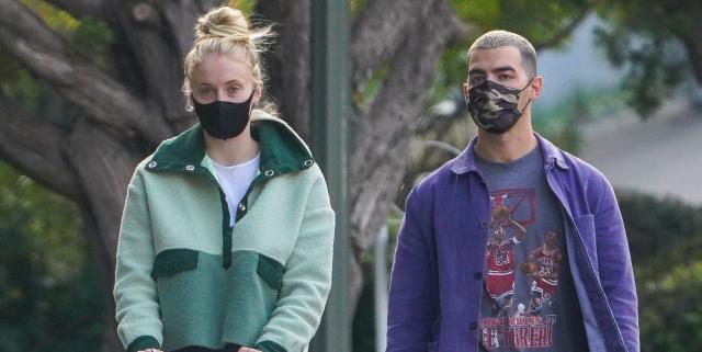 Sophie Turner & Joe Jonas Take Baby Willa for a Thanksgiving Walk