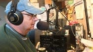 Roger Wahl of Meyersdale working at his radio station WQZS-FM.