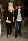 <p>Claudia Schiffer: 5' 11" (taller in heels)<br>Matthew Vaughn: 6' 0" <br></p>