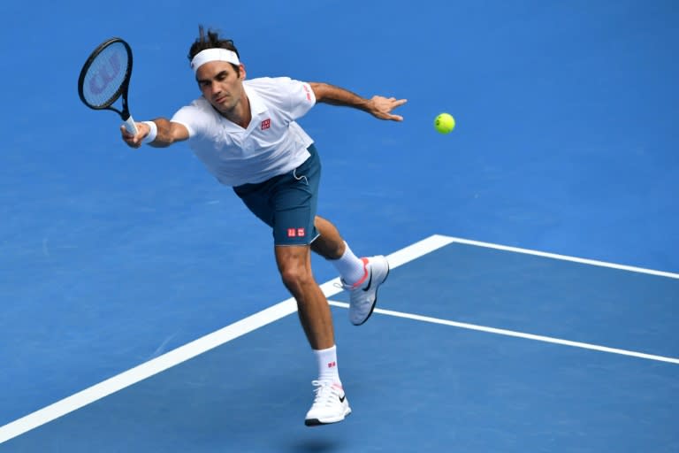 Roger Federer hasn't often needed luck during his unparallelled career but he took advantage of some in the third set to finally ease the pressure against Daniel Evans