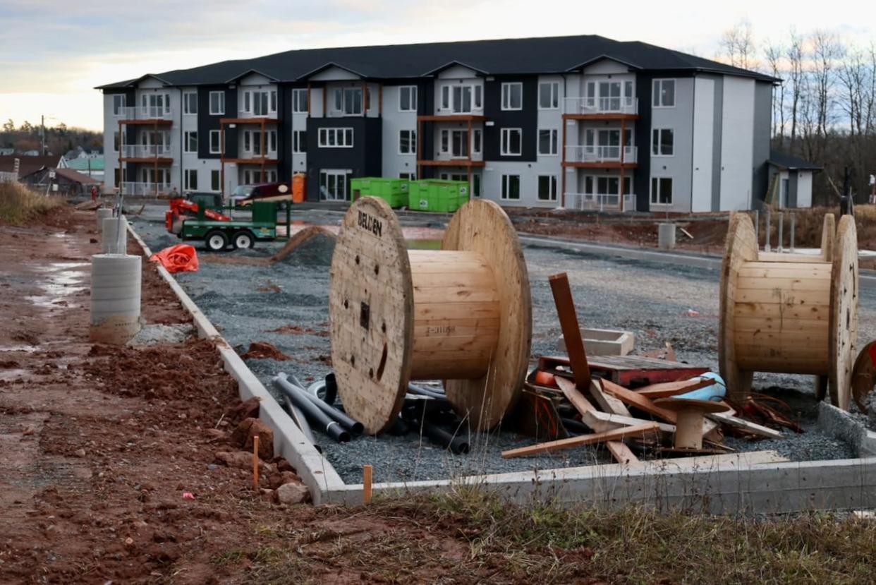 The town of Stewiacke has approved nine new apartment buildings for construction. This development is expected to open within the next year.  (CBC/Jeorge Sadi - image credit)