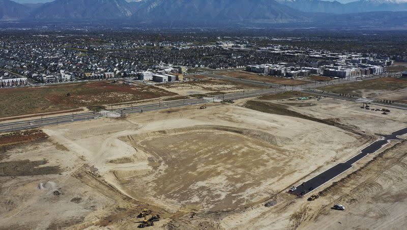 The future home of the Salt Lake Bees is pictured in South Jordan on Thursday, Oct. 5, 2023. The Larry H. Miller Company will break ground on the new ballpark later this month.