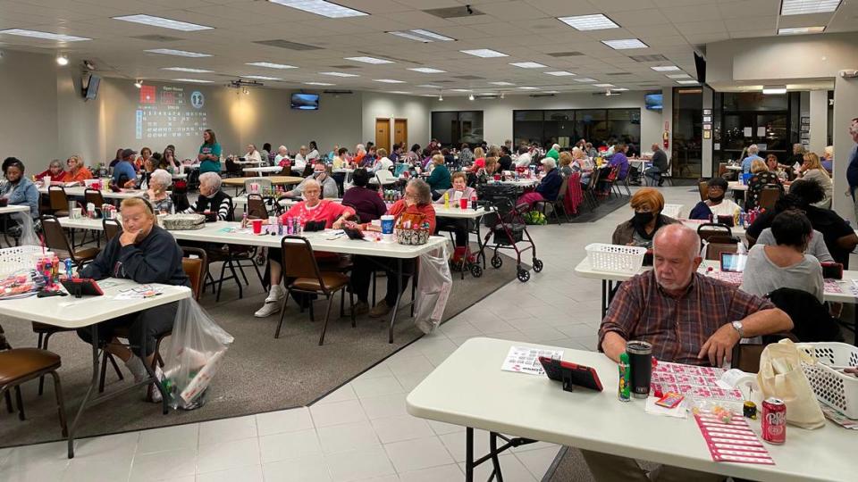 A view of the crowd at BelleVegas Bingo Hall in Belleville