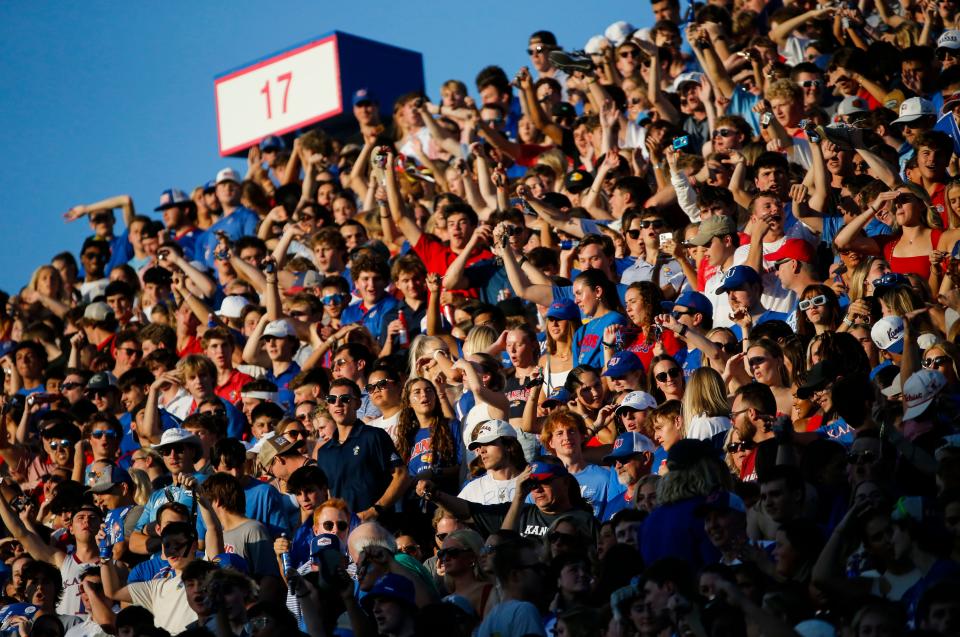 The Missouri State Bears took on the University of Kansas Jayhawks at David Booth Kansas Memorial Stadium in Lawrence Kansas on Friday, Sept. 1, 2023.