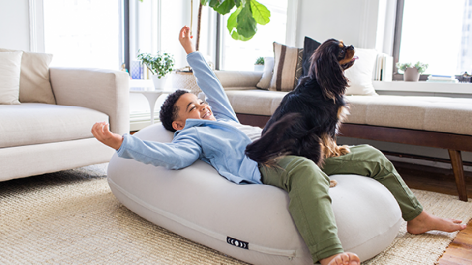 Ever heard of float therapy? Test it out with the Moon Pod bean bag chair.