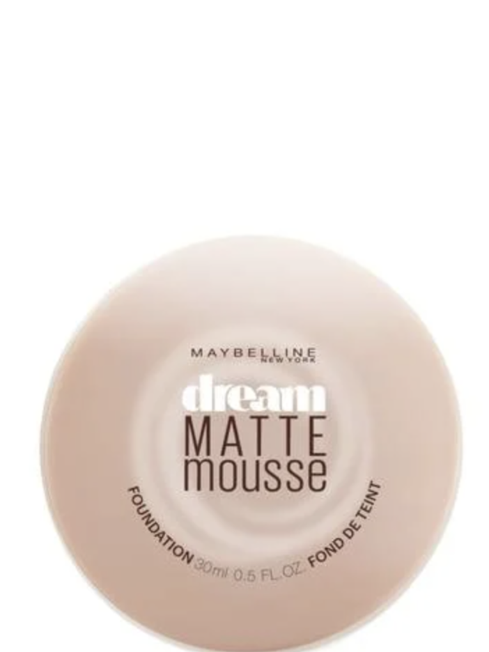 <p><a href="https://www.maybelline.com/face-makeup/foundation-makeup/dream-matte-mousse-foundation/cocoa" rel="nofollow noopener" target="_blank" data-ylk="slk:Shop Now;elm:context_link;itc:0;sec:content-canvas" class="link ">Shop Now</a></p><p>Dream Matte Mousse </p><p>$10.99</p><p>maybelline.com</p>