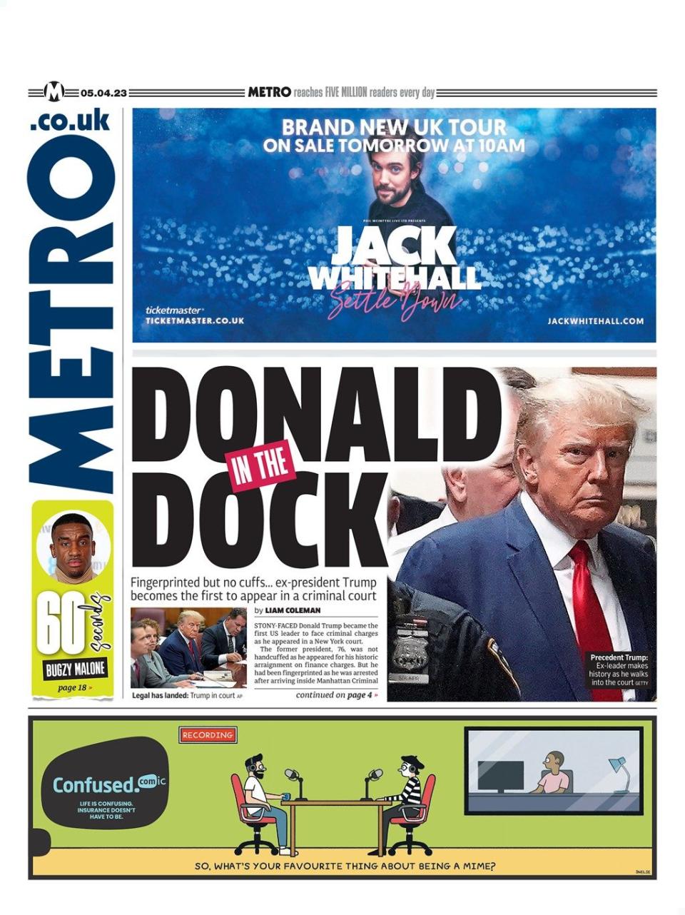 Metro Front Page