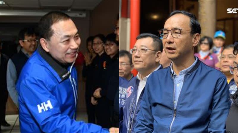 傳朱立倫(右)確定選總統，侯友宜(左)：是總教練也是人才