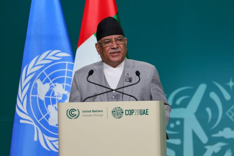 Nepal's Prime Minister Pushpa Kamal Dahal (Giuseppe CACACE)