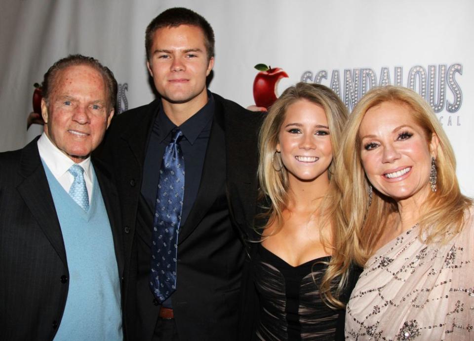 From left: Frank Gifford, Cody Gifford, Cassidy Gifford and Kathie Lee Gifford in 2012 | Bruce Glikas/FilmMagic