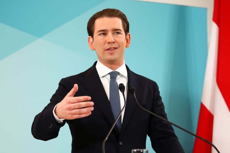 Former Austrian Chancellor Kurz resigns from all political duties, in Vienna