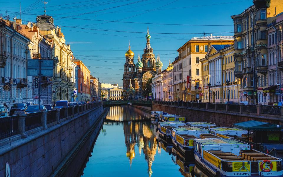 Church of the Savior on Spilled Blood at sunrise, St. Petersburg  - Getty Images