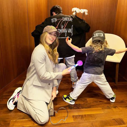 <p>Jessica Biel/Instagram</p> Jessica Biel and her two sons