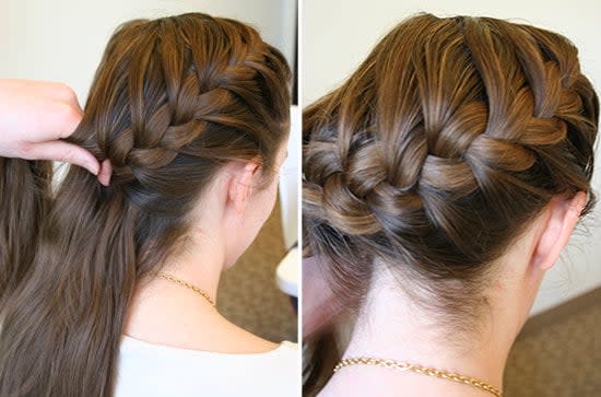 how to side french braid