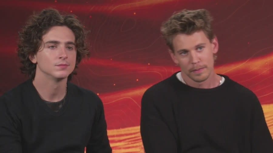 Actors Timothée Chalamet and Austin Butler talked about starring in “Dune: Part Two.” This segment aired on the KTLA 5 Morning News on March 1, 2024.